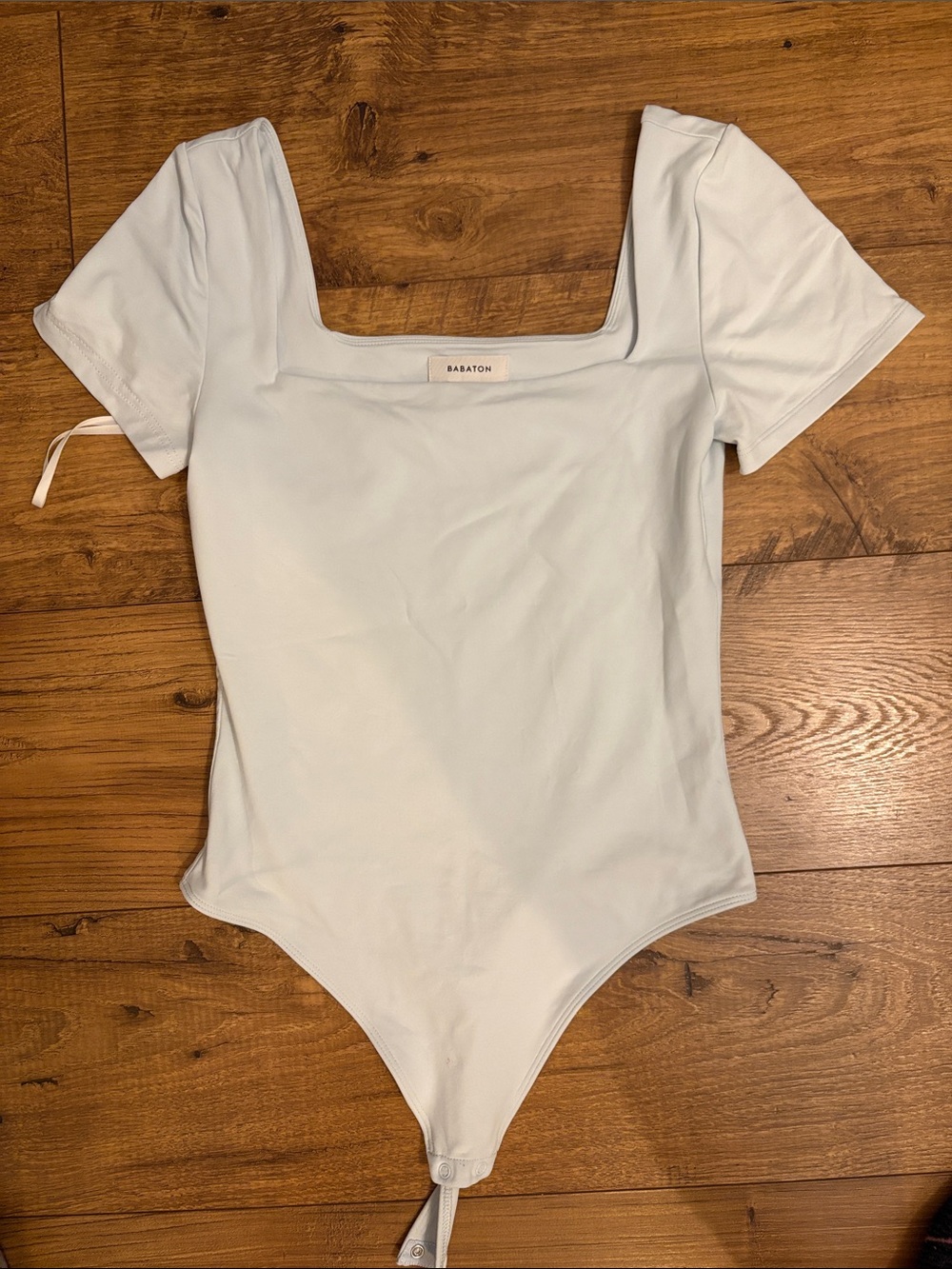 Babaton White Square-Neck Kids One-Piece Bodysuit